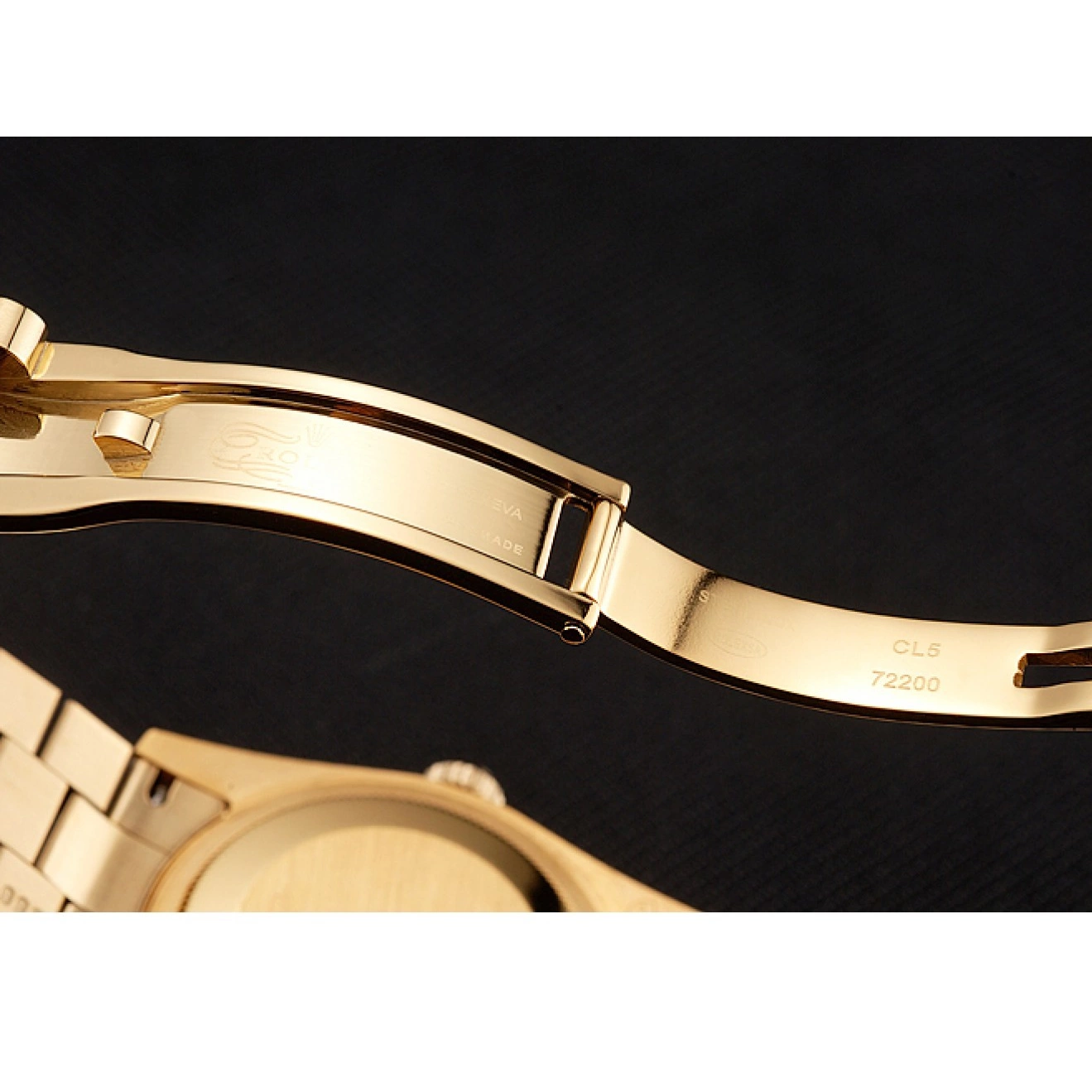 Aaa replica Gold Diamond Swiss Dial 1454097 Datejust Champagne Bracelet Rolex Bezel 0714